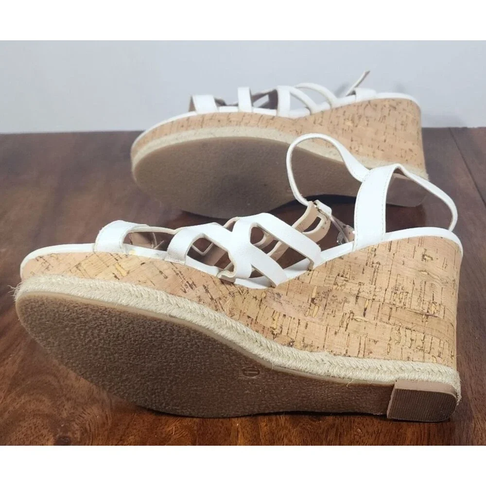 LimeLight Cork Wedge Sandals Women's Size 11